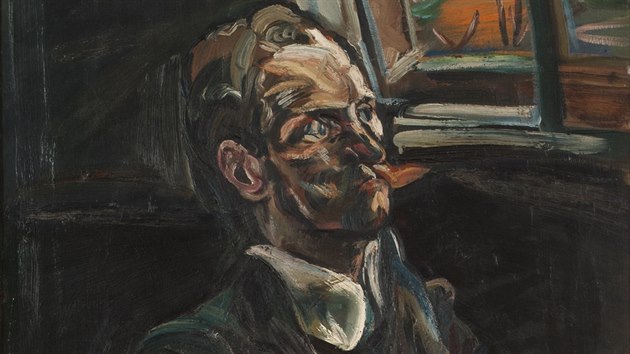 Jedním z děl, které je k vidění na nové olomoucké výstavě Rozlomená doba, je i Vězeň (Portrét neznámého muže) od Oskara Kokoschky.