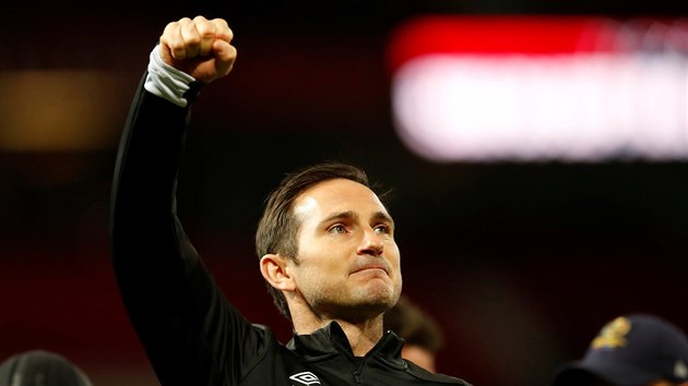 Frank Lampard slav vhru svho Derby nad Manchesterem United.