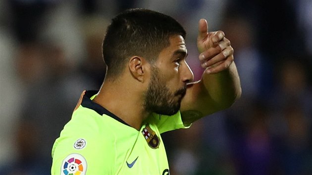 Luis Suarez z Barcelony je zklaman z prohry s Leganes.