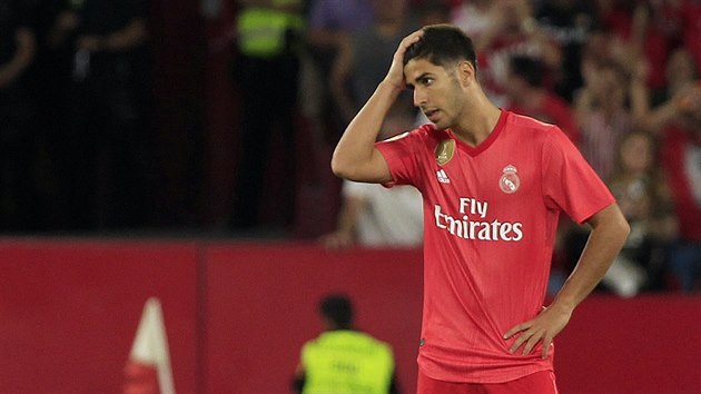 Marco Asensio neme uvit potm Realu Madrid proti Seville.