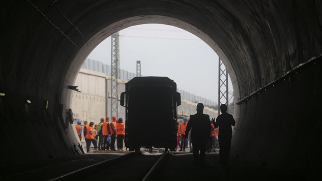 Prohlídka nejdelšího železničního tunelu v ČR u Plzně. (21. 9. 2018)