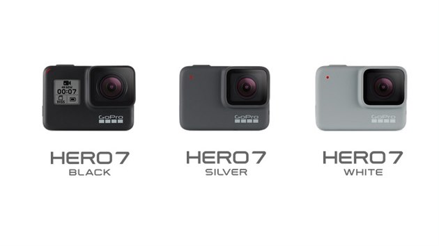 Trojice kamerek ady GoPro Hero 7