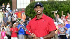 Tiger Woods vyhrál Tour Championship v Atlant, na PGA Tour zvítzil poprvé po...