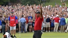 Tiger Woods vyhrál Tour Championship v Atlant, na PGA Tour zvítzil poprvé po...