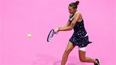 Karolína Plíková bhem finále turnaje v Tokiu.