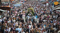 V Mnichov odstartoval 185. roník pivního festivalu Oktoberfest. (22. záí...