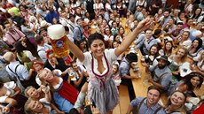 V Mnichov odstartoval 185. roník pivního festivalu Oktoberfest. (22. záí...