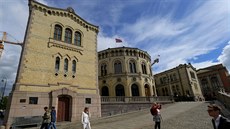 Norský parlament v Oslu.
