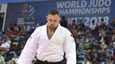 Český judista Lukáš Krpálek na mistrovství světa v Baku.