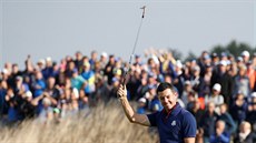 Spokojený Rory McIlroy z evropského rydercupového celku