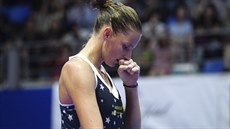 eská tenistka Karolína Plíková v semifinále turnaje v Tokiu.