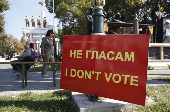 Makedonci v referendu hlasují o zmn názvu své zem. Nkteí vak hlasování na...