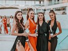 Finalistky Miss Czech Republic 2019 a editelka soute Taana Makarenko na...