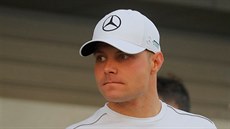 Zklamaný Valtteri Bottas po Velké cen Ruska F1.