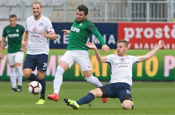 Momentka z utkání Jablonec - Slovácko