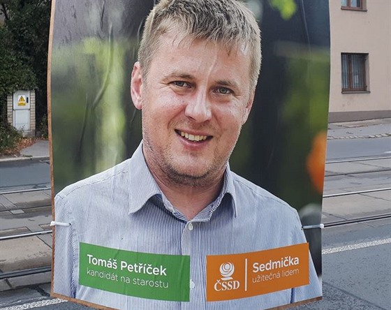 Kandidát na ministra zahranií Tomá Petíek jako kandidát SSD na starostu...