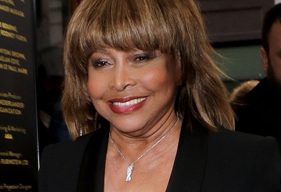 Tina Turner na premiée muzikálu Tina v Londýn (duben 2018)