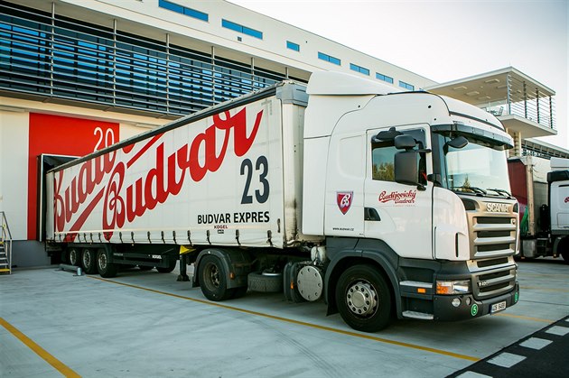 Kamiony vozí pivo po Evrop.