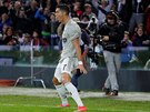 Cristiano Ronaldo z Juventusu oslavuje vstelený gól v utkání proti Udine.