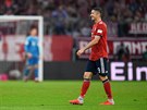 Robert Lewandowski z Bayernu Mnichov v utkání proti Mönchengladbachu.