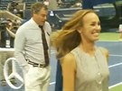 Martina Hingisová se objevila na kurtu bhem letoního US Open