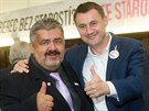 Starostm pili fandit i senátor a starosta Chrastavy Michael Canov (vlevo) a...
