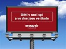 Jedno z hesel první fáze pedvolební kampan Hnutí Ostravak.