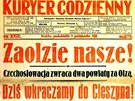 Polsk tisk 3. jna 1938 oslavoval.