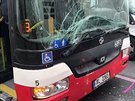 Pi sráce praských autobus v Kamýku se zranilo est lidí