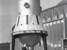 Fluidn reaktor, se kterm na strojrenskm veletrhu v roce 1964 usply...