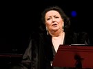 Operní pvkyn Montserrat Caballé pi vystoupení v katedrále Panny Marie v...