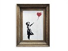Banksyho dílo Dívka s erveným balonkem