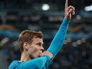 Alexandr Kokorin ze Zenitu Petrohrad slaví gól v utkání Evropské ligy proti...