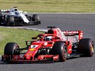 Sebastian Vettel ve Velké cen Japonska formule 1.