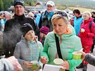 Návtvníci ochutnávali polévky v souti Maloúpská vaeka (29. 9. 2018).