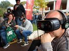 Pro návtvníky Pilsner Festu byly pipraveny brýle s virtuální prohlídkou...