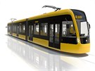Vizualizace novch tramvaj pro Plze.