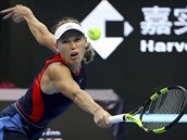 Dnsk tenistka Caroline Wozniack ve finle turnaje v Pekingu.