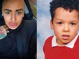Jordan Pike z Manchesteru touil pes deset let vypadat jako Kim Kardashianová....