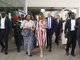 První dáma Spojených stát Melania Trumpová na návtv Ghany (2. íjna 2018)