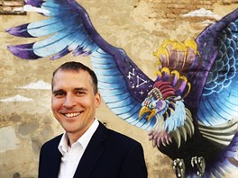 Jan Čižinský ve volebním štábu uskupení Praha sobě. (6. října 2018)