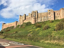 Hrad Bamburgh v anglickém kraji Northumberland