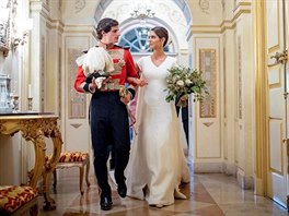 Vévoda z Huescaru a Sofia Palazuela se vzali v Madridu 6. íjna 2018.
