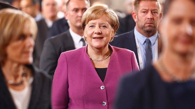 Angela Merkelov bhem Dne nmeck jednoty v Berln (3. jna 2018)