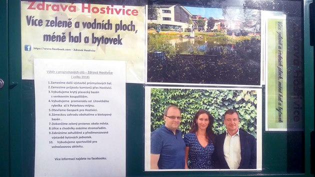 Volební program sdruení Zdravá Hostivice, za ní se do zastupitelstva msta...