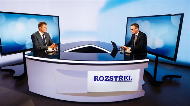 Kandidt SSD na ministra zahrani Tom Petek v diskusnm poadu Rozstel (8. jna 2018)