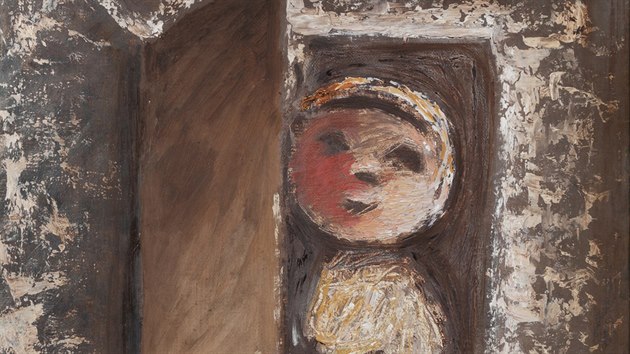 Josef apek: Chlapec v okn (1915-1931, olej na pltn, vyvolvac cena 3,75 milionu K)