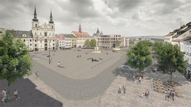 Nová podoba jihlavského Masarykova náměstí podle vítězného návrhu pražského MCA ateliéru.