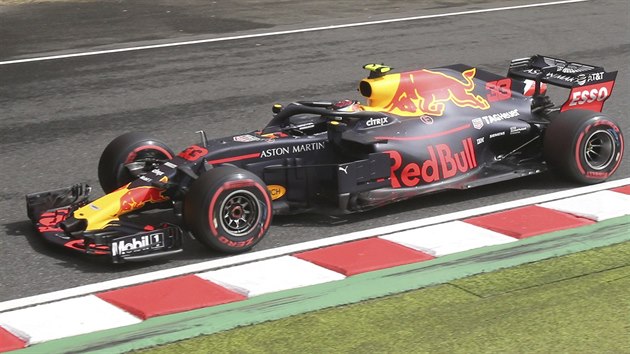 Max Verstappen pi kvalifikaci na Velkou cenu Japonska formule 1.
