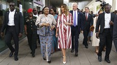První dáma Spojených stát Melania Trumpová na návtv Ghany (2. íjna 2018)